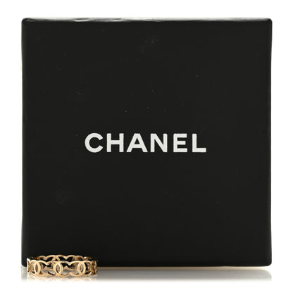 Chanel Metal CC Ring 50 5.5 Gold 5 of 5