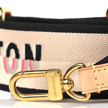 Louis Vuitton Jacquard Speedy Bandouliere 20 Shoulder Strap Black 2 of 3