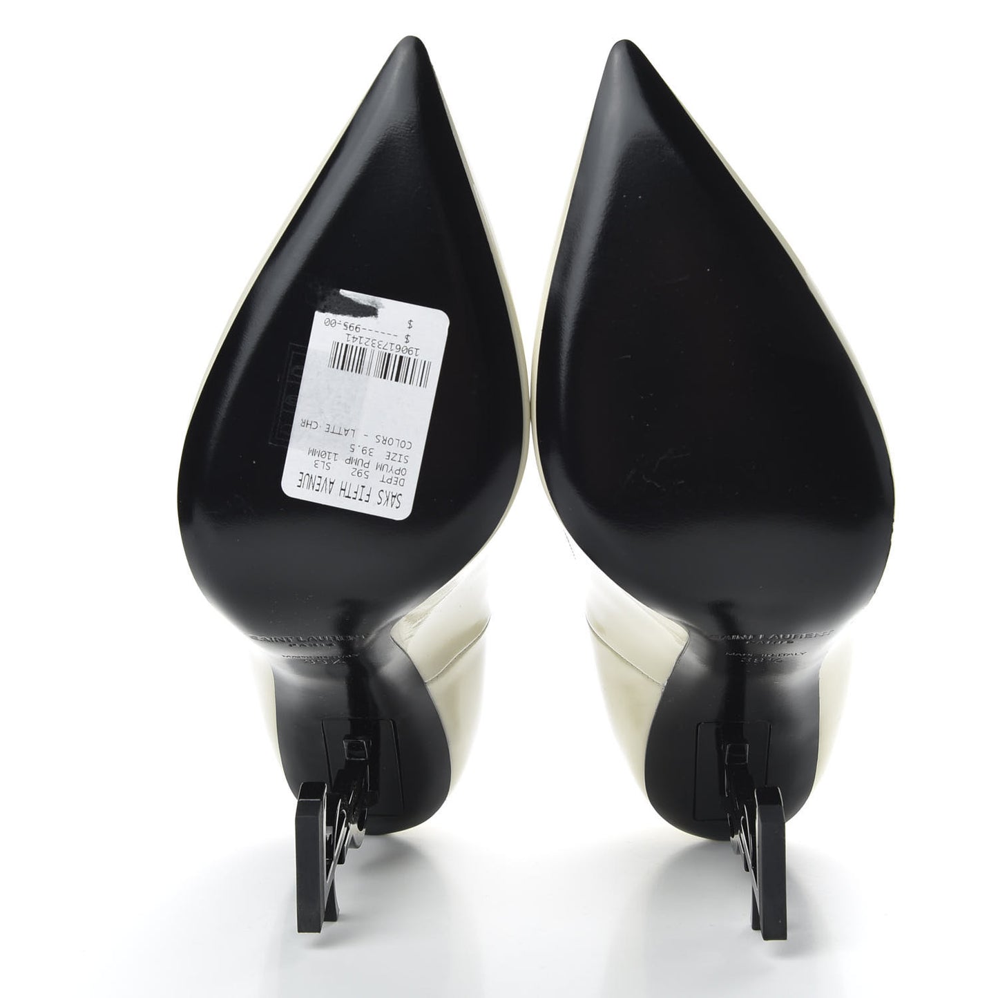 Calfskin Opyum 100 Pumps 39.5 White