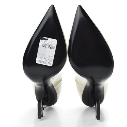 Saint Laurent Calfskin Opyum 100 Pumps 39.5 White 5 of 10