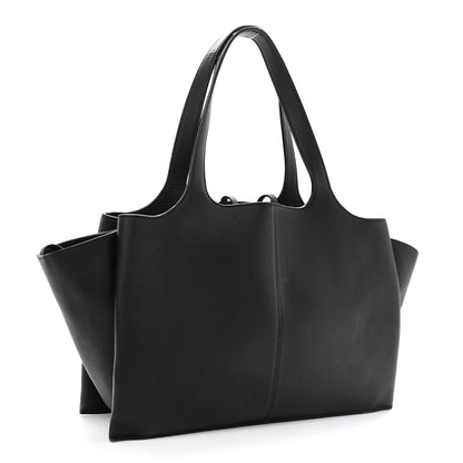 Celine Baby Grained Calfskin Medium Tri-Fold Bag Black 3 of 13