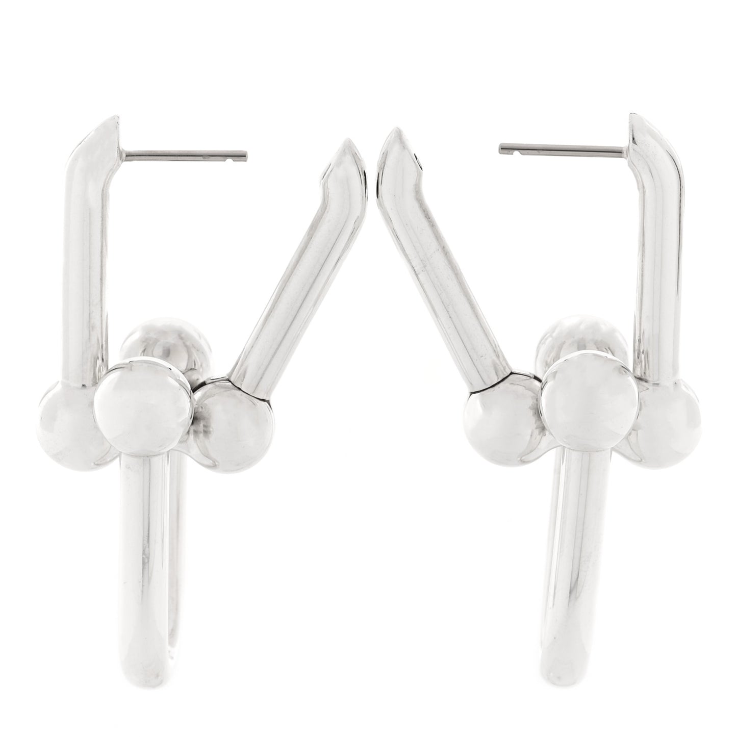 Sterling Silver Extra Large HardWear Link Earrings