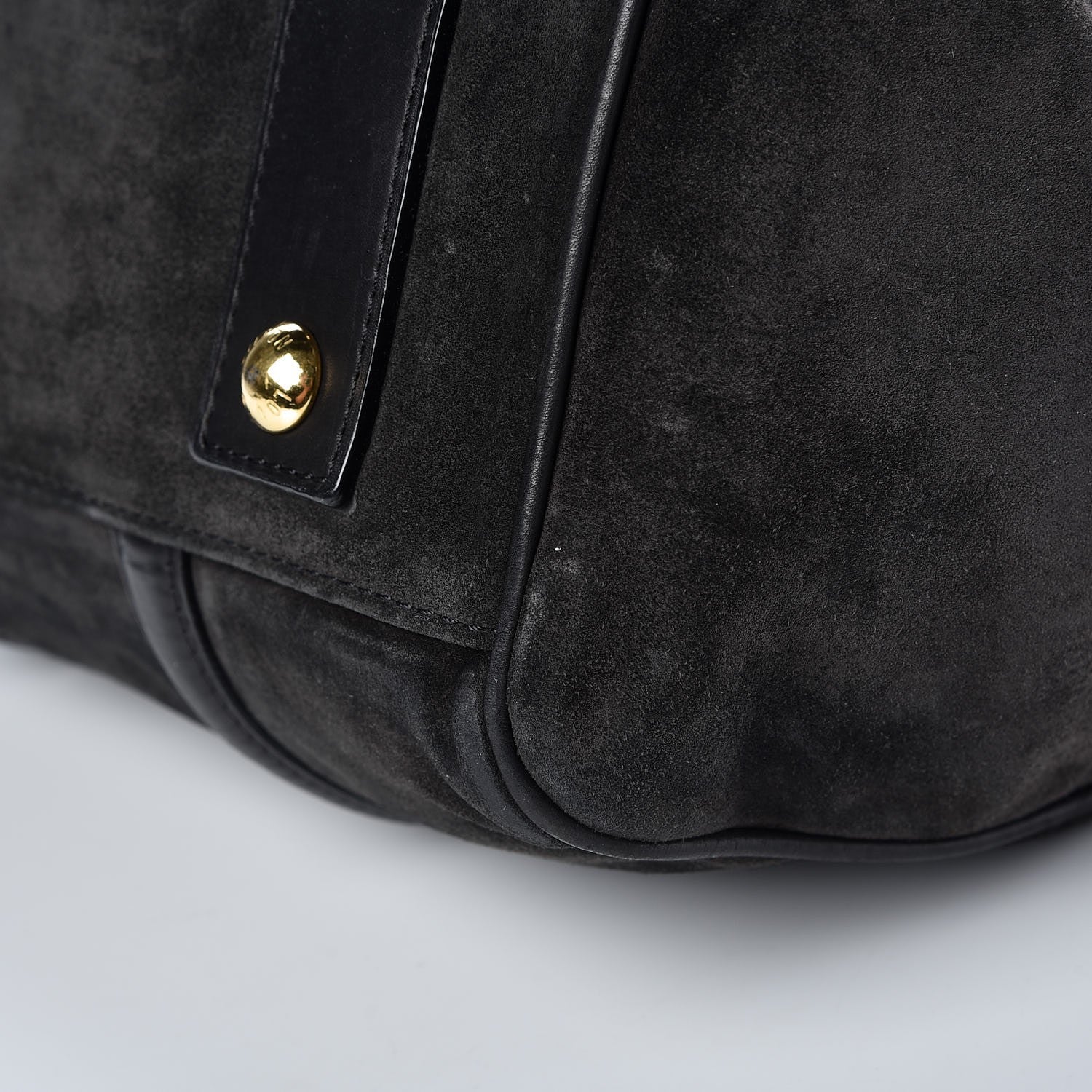 Louis Vuitton Suede Calfskin SC Bag PM Asphalt 18 of 18