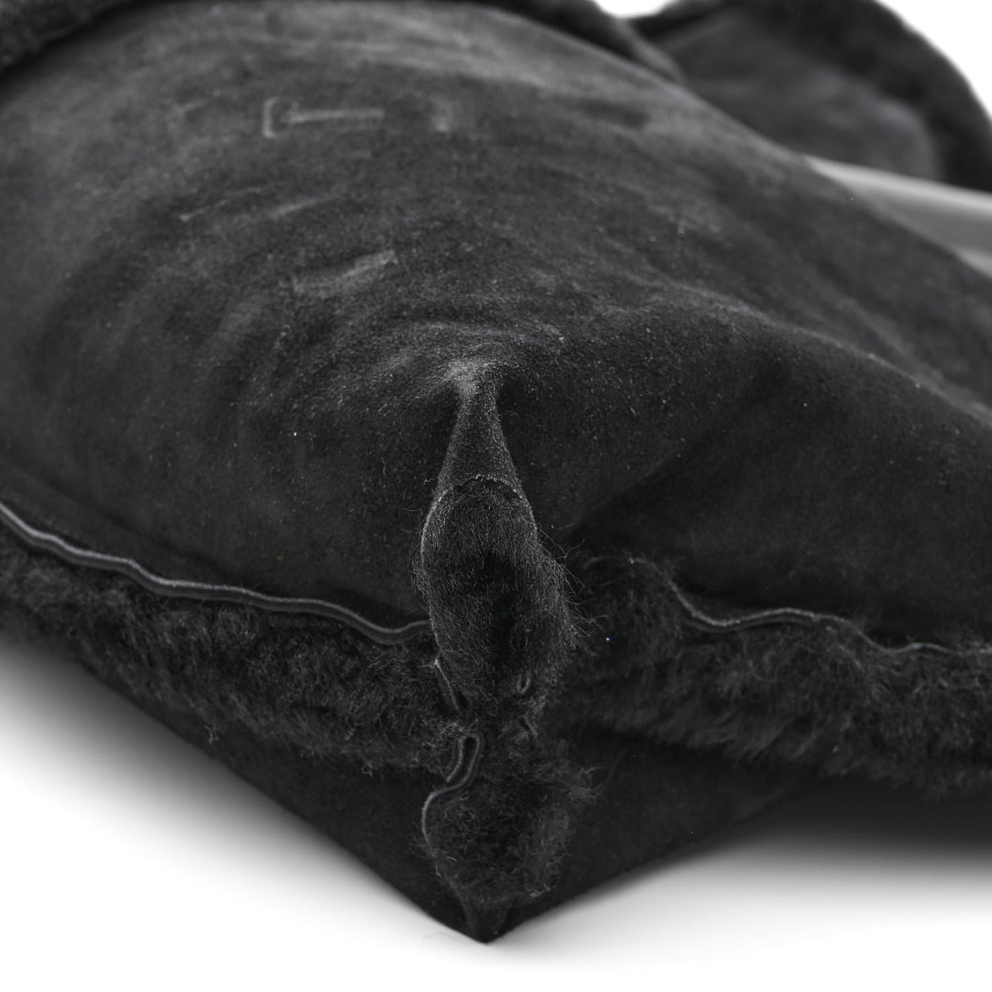 Shearling Reversible Tote Black