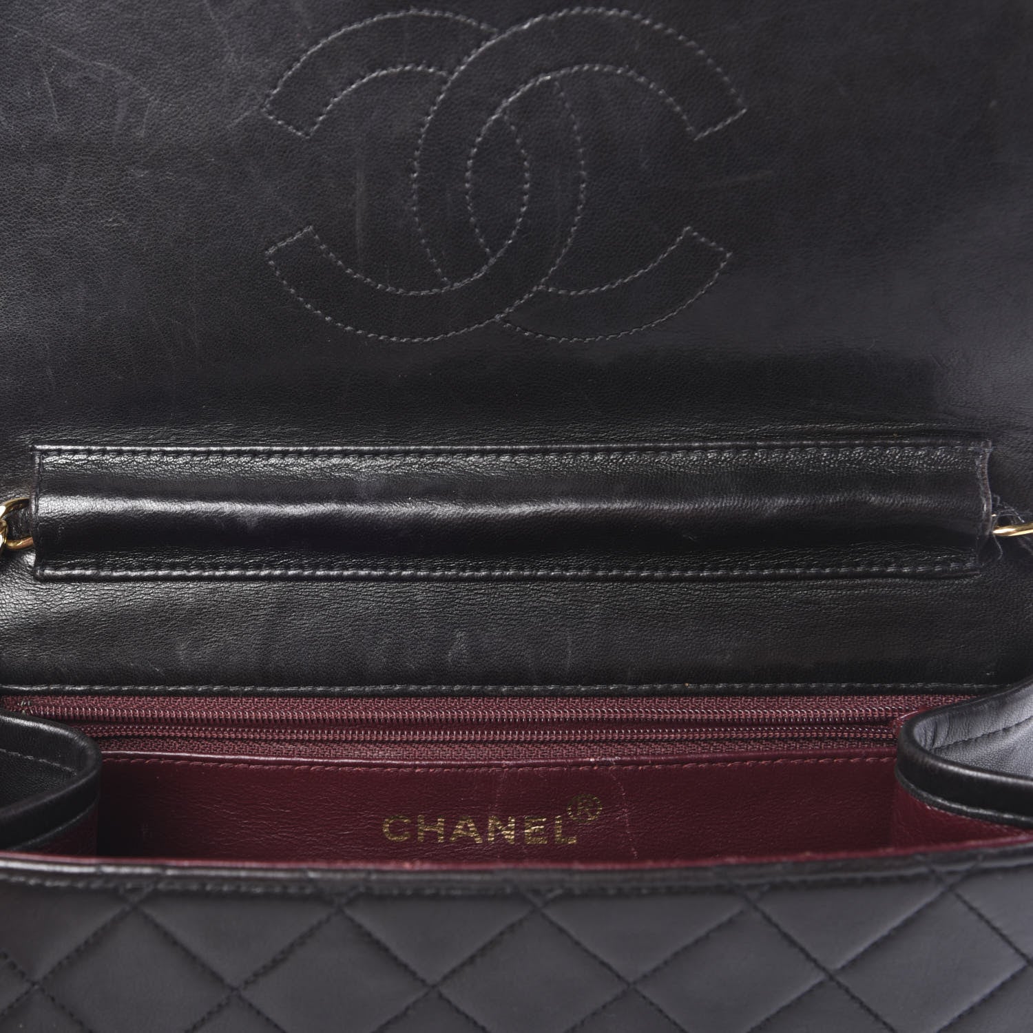 Chanel Lambskin Quilted Small Single Flap Black 11 of 16