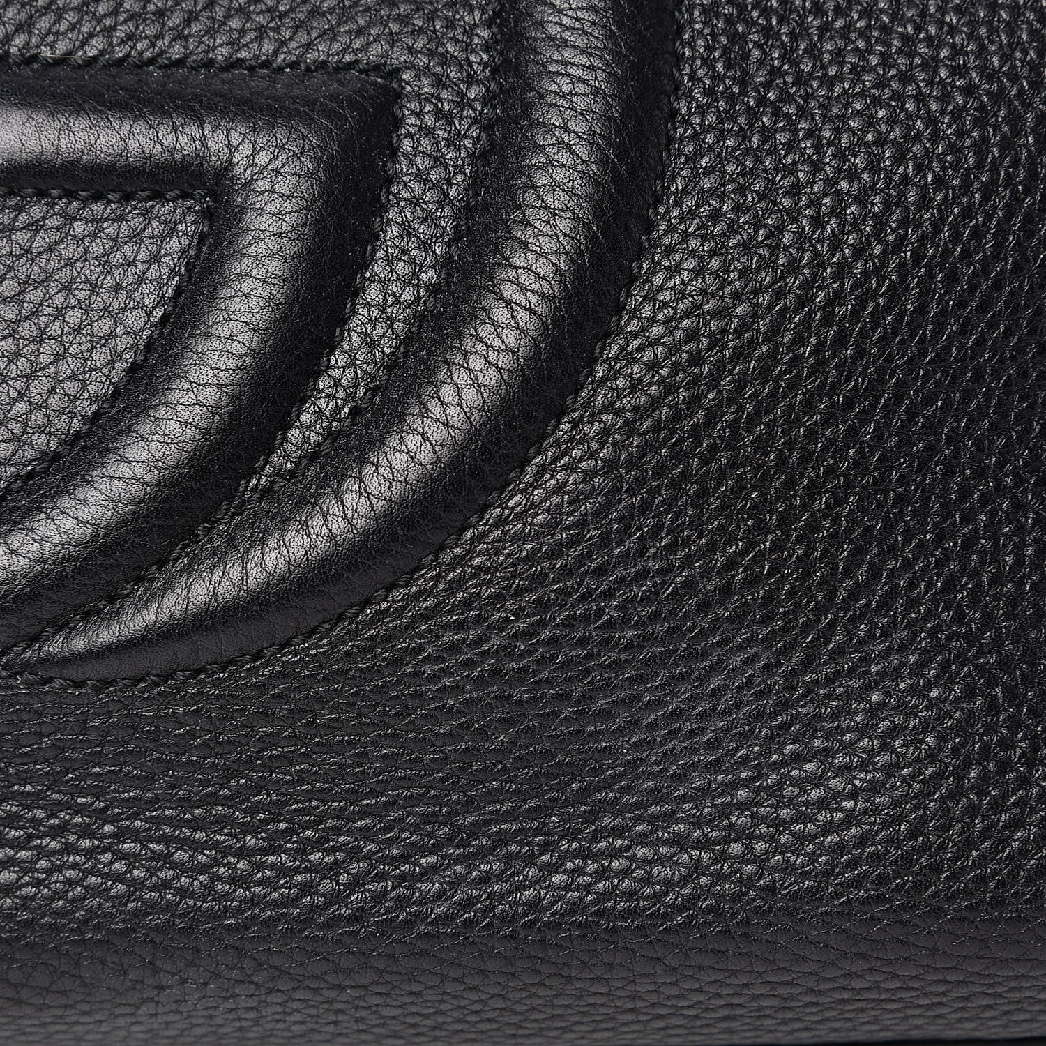 Gucci Pebbled Calfskin Medium Soho Chain Shoulder Bag Black 11 of 11