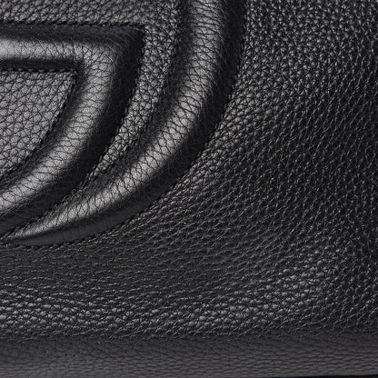 Gucci Pebbled Calfskin Medium Soho Chain Shoulder Bag Black 11 of 11