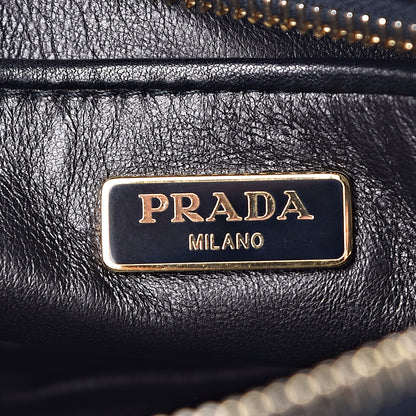 Prada Nappa Fiocco Bow Crossbody Clutch Black Fuoco 5 of 11