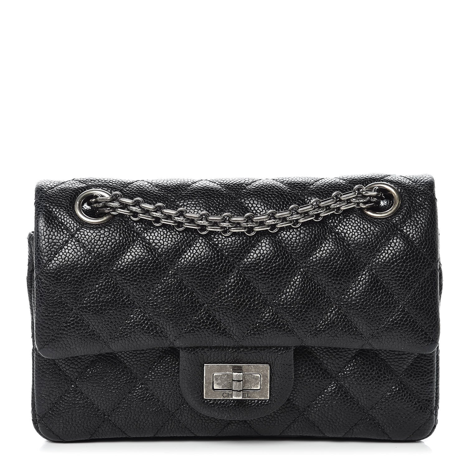 Chanel Caviar 2.55 Reissue 224 Flap Black 1 of 12
