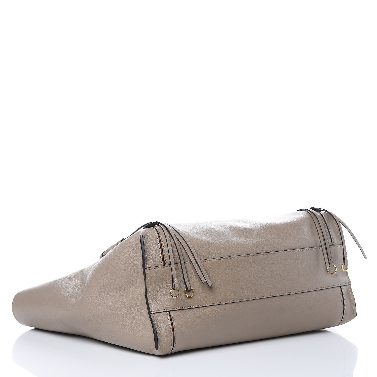 Chloe Smooth Calfskin Medium Milo Shopping Tote Motty Grey 4 of 10
