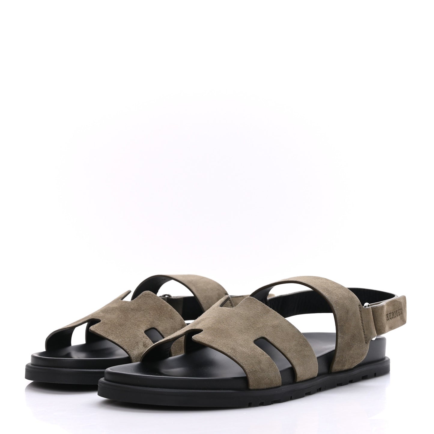 Suede Goatskin Mens Genius Sandals 43 Vert Toundra