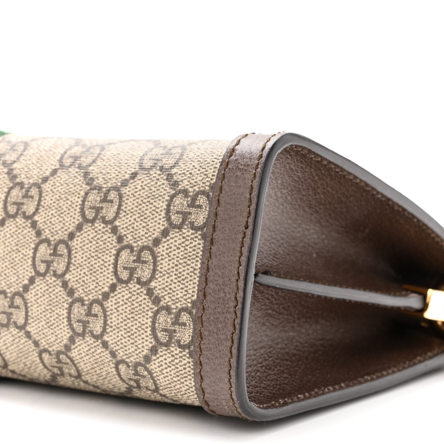 Gucci GG Supreme Monogram Web Small Ophidia Chain Shoulder Bag Brown 10 of 11