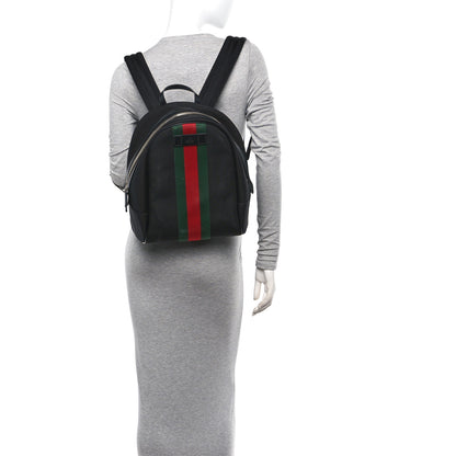 Gucci Techno Canvas Web Backpack Black 2 of 10