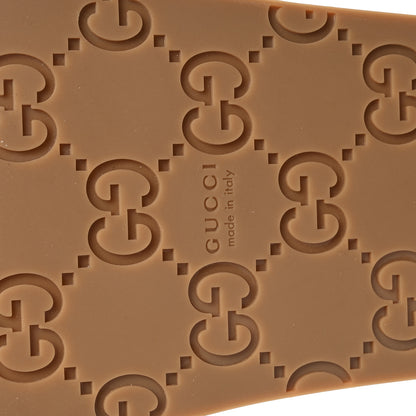 Gucci Original GG Canvas Monogram Womens GG Platform Sandals 38 Beige Dark Brown 7 of 8