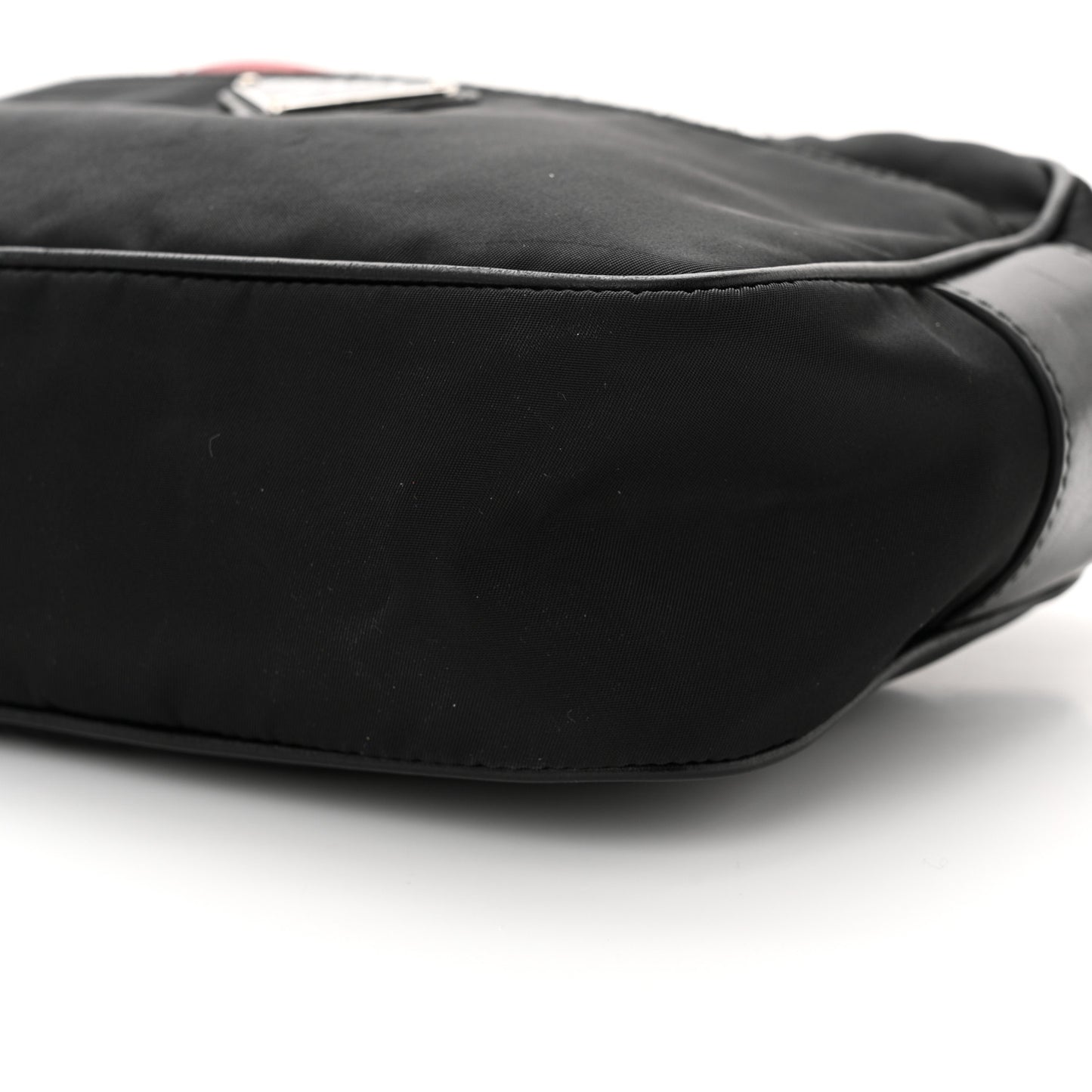 Tessuto Nylon Studded New Vela Shoulder Bag Black Fuoco