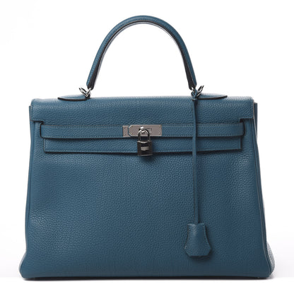 Hermes Togo Kelly Retourne 35 Cobalt 1 of 14