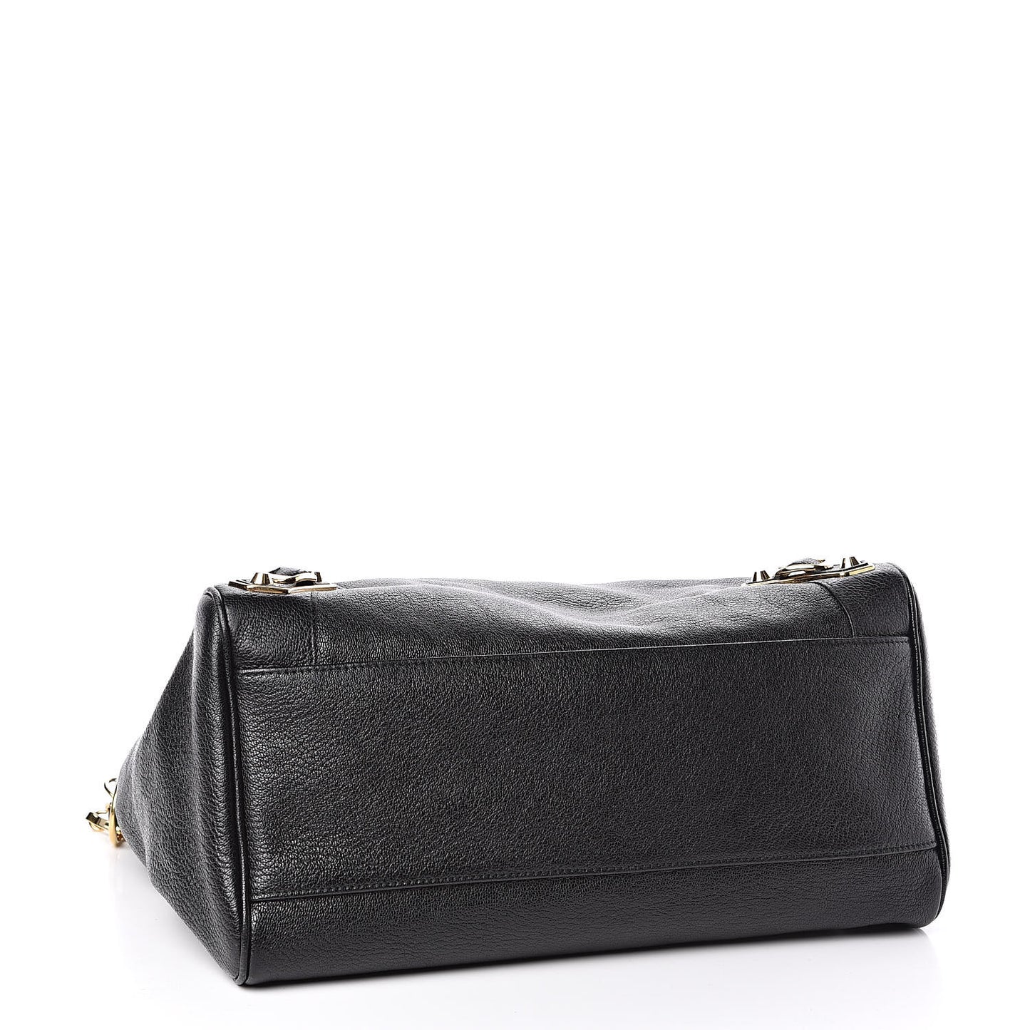 Chevre Gold Metallic Edge Hardware Velo Black