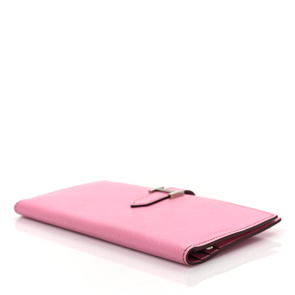 Hermes Epsom Bearn Gusset Wallet 5P Pink 7 of 7