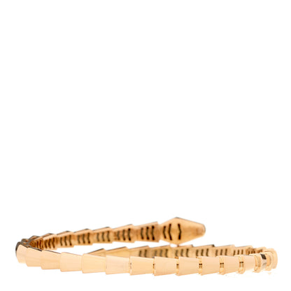 Bulgari 18K Rose Gold Diamond Serpenti Viper Bracelet 2 of 4