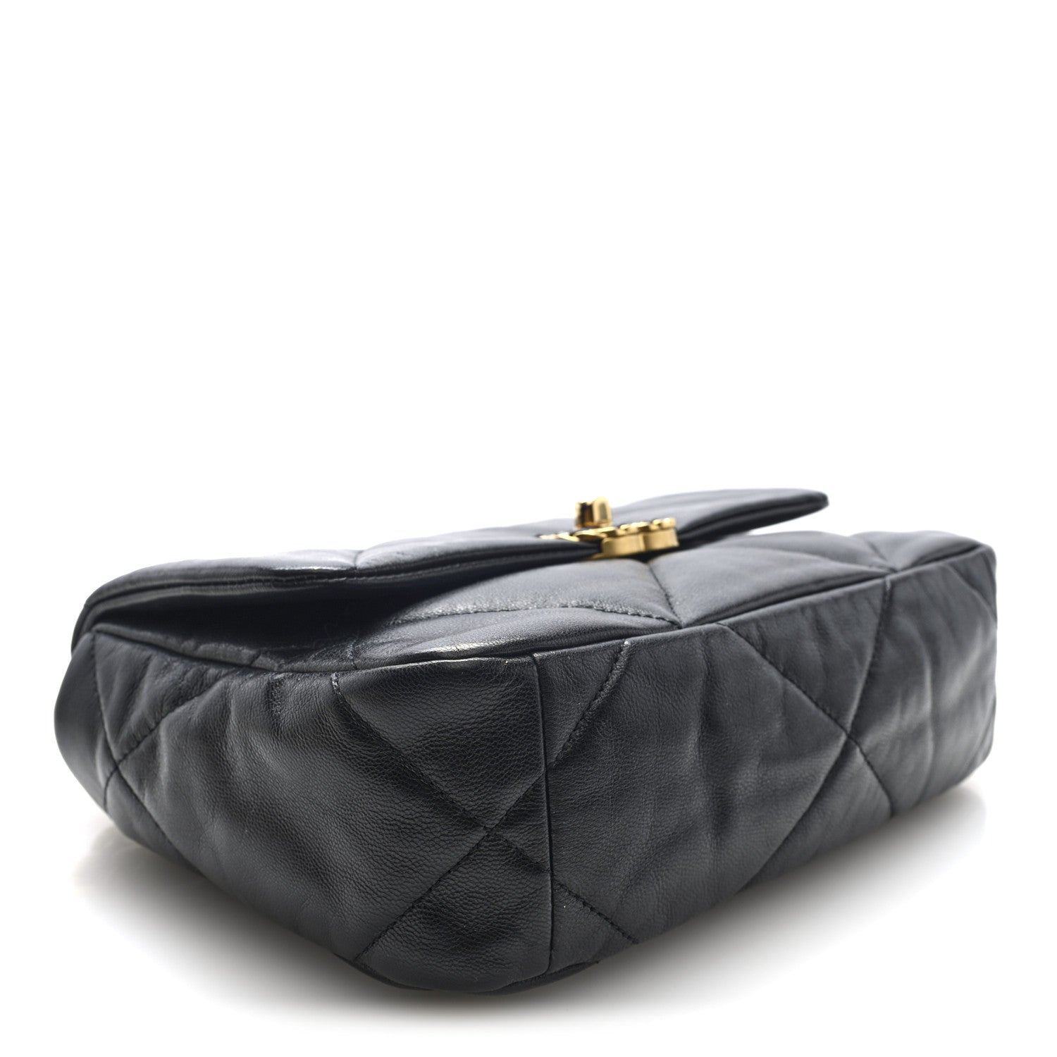 Chanel Goatskin Quilted Medium Chanel 19 Flap Black 4 of 10