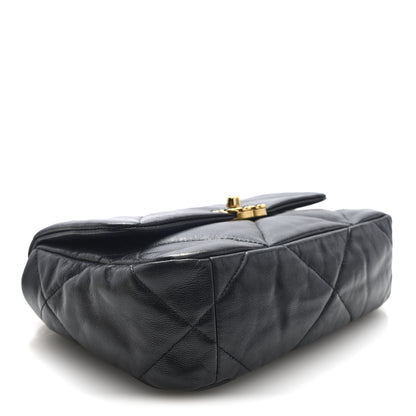 Chanel Goatskin Quilted Medium Chanel 19 Flap Black 4 of 10