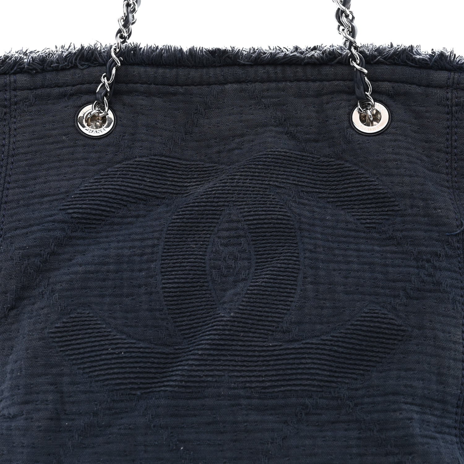 Chanel Canvas Medium Double Face Tote Navy 9 of 18