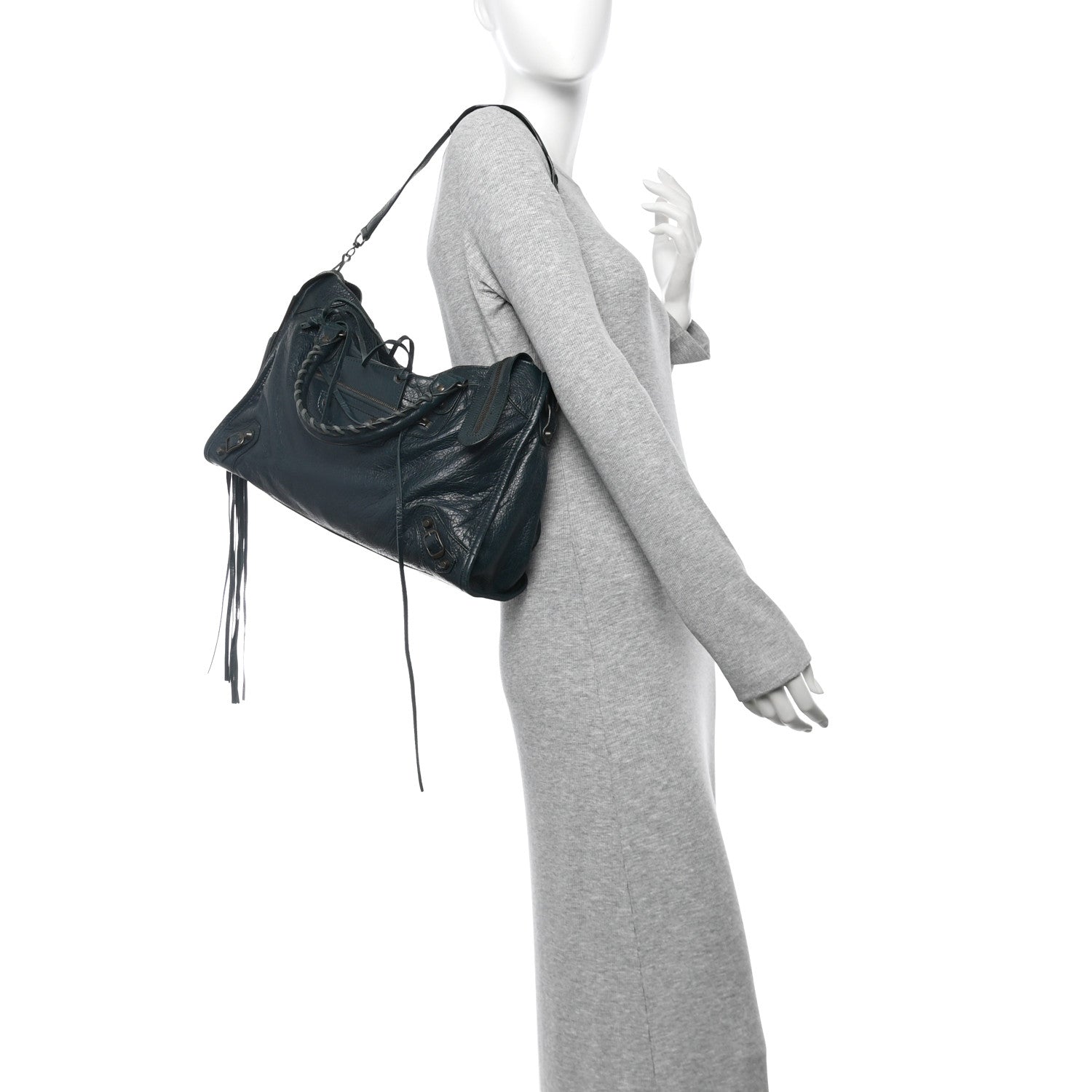 Balenciaga Agneau Classic Hardware City Vert Pinede 2 of 16