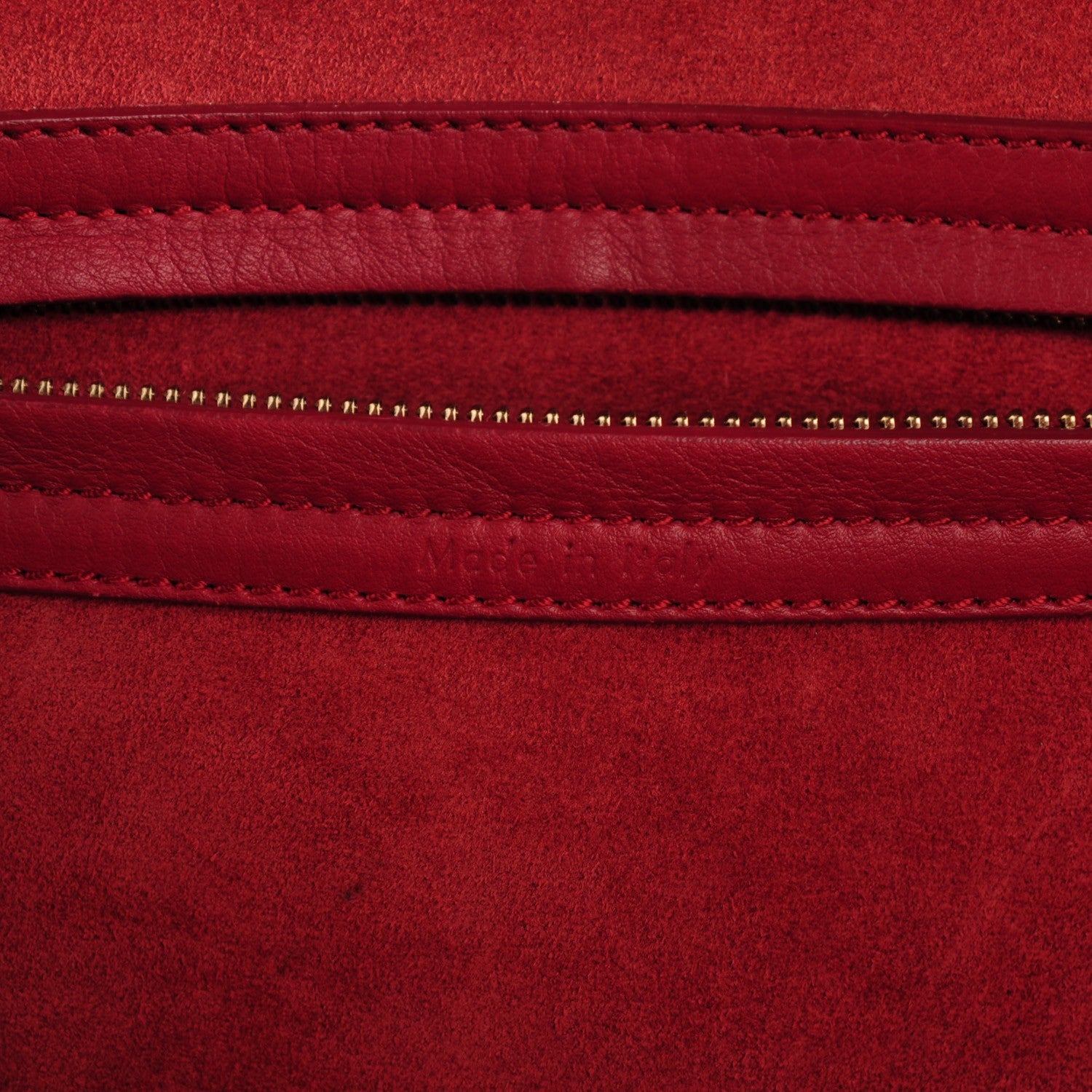 Celine Supple Calfskin Medium Phantom Luggage Red 6 of 7