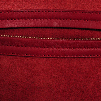 Celine Supple Calfskin Medium Phantom Luggage Red 6 of 7