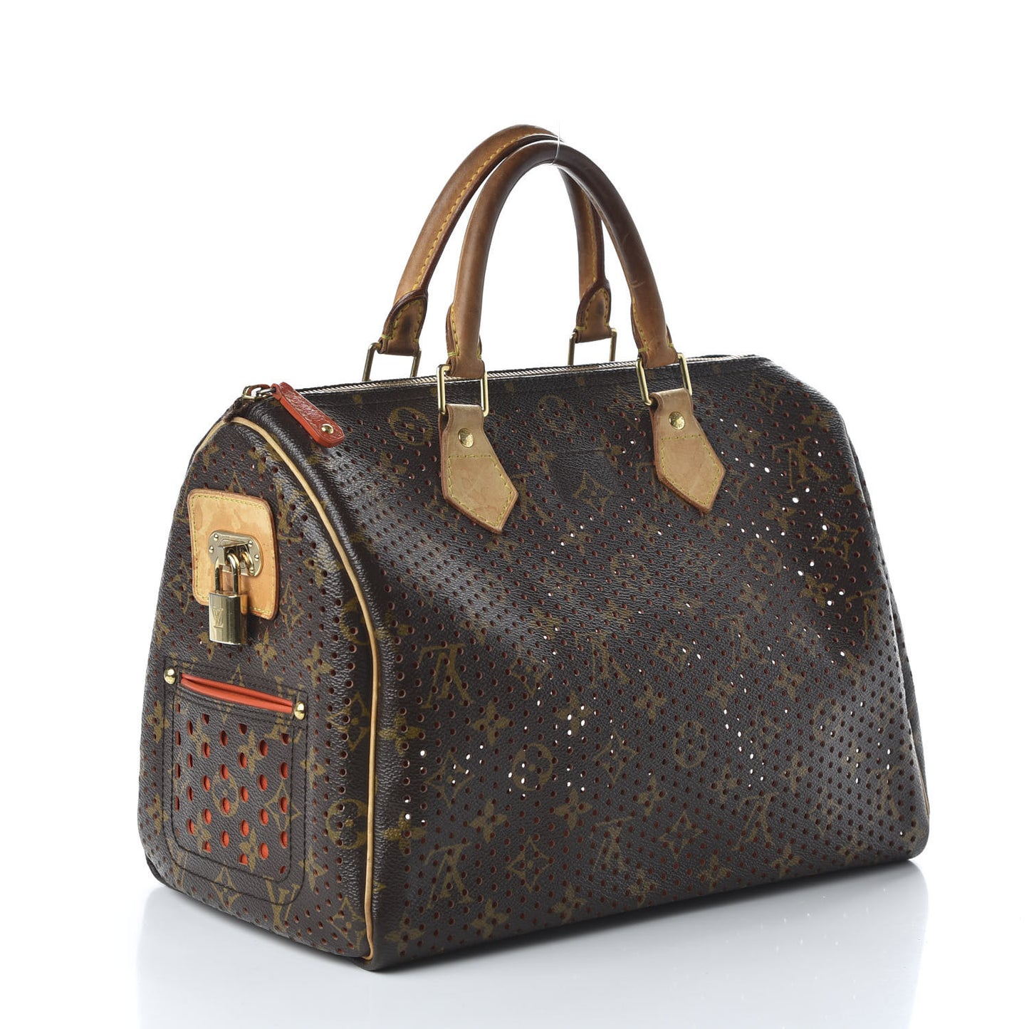 Monogram Perforated Speedy 30 Orange
