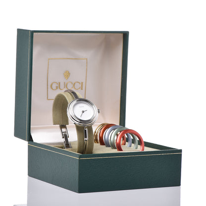 Gucci Stainless Steel 26mm Interchangeable Bezel Quartz Watch 7 of 8