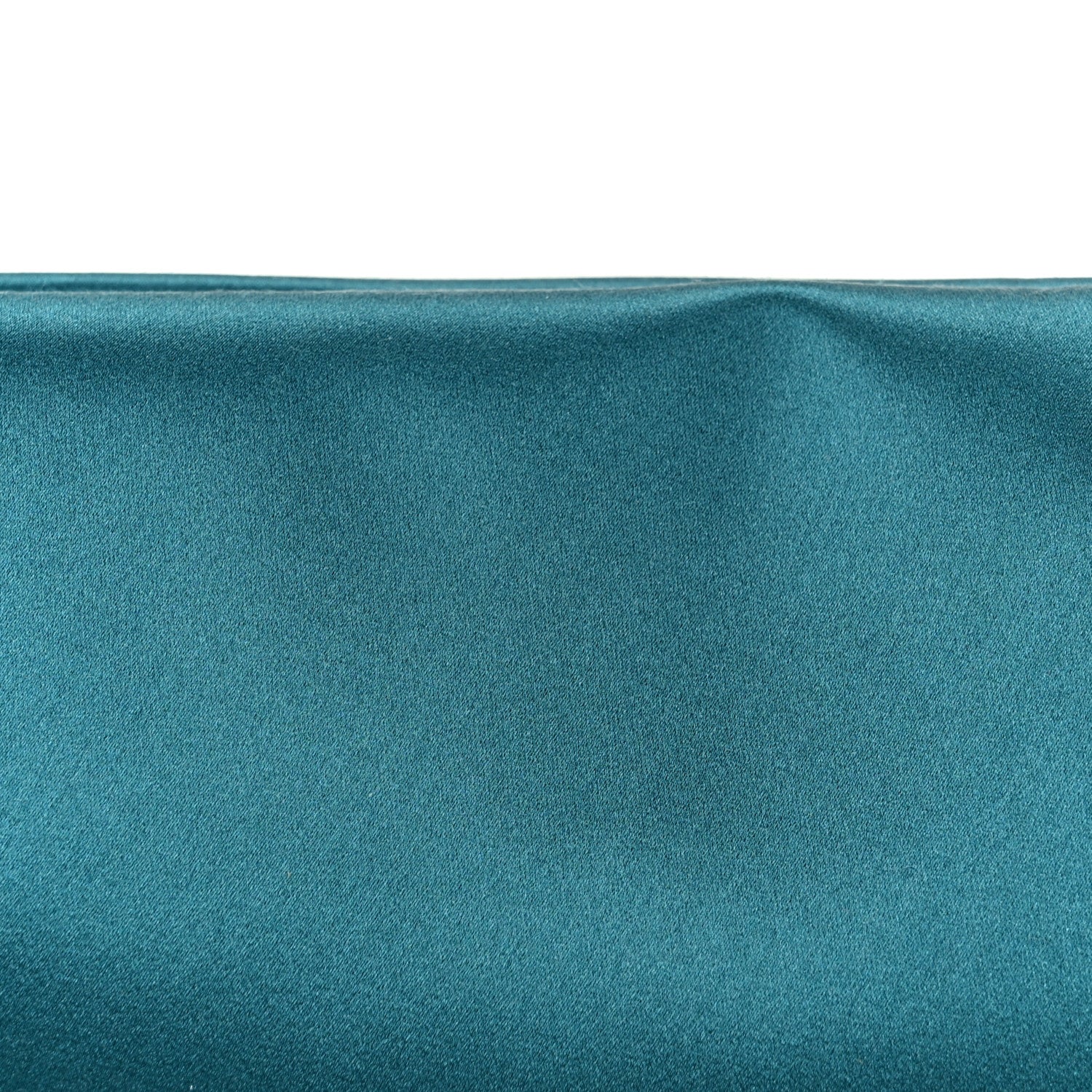 Saint Laurent Satin Evening Soft Clutch Turchese 9 of 9