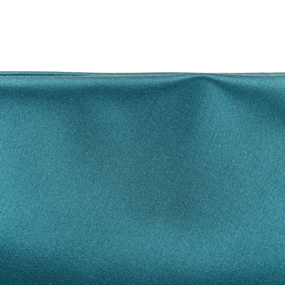 Saint Laurent Satin Evening Soft Clutch Turchese 9 of 9