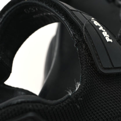 Prada Rubber Nylon Velcro Womens Cloudbust Thunder 50mm Sandals 37 Black 9 of 9