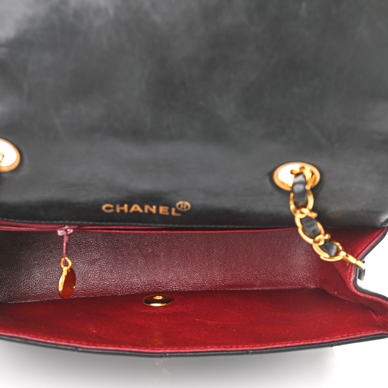 Chanel Lambskin Quilted Small Single Flap Black 4 of 10