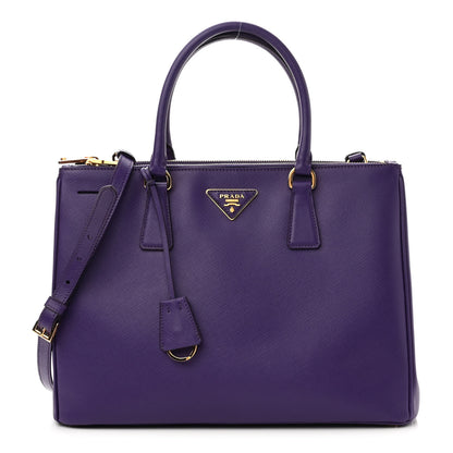 Prada Saffiano Medium Galleria Double Zip Tote Viola 1 of 12