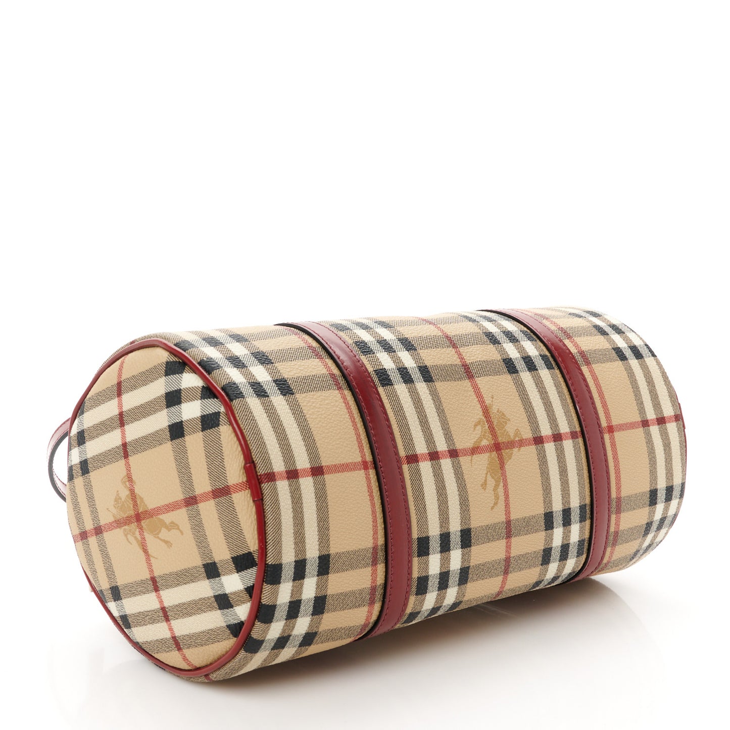 Haymarket Check Barrel Bag Red