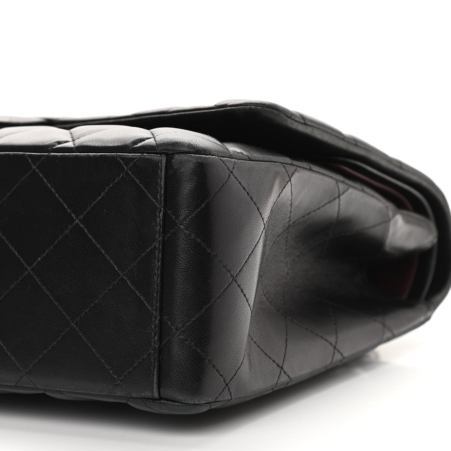 Chanel Lambskin Quilted Maxi Double Flap Black 9 of 13