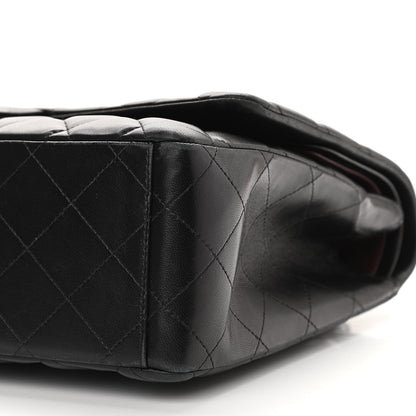 Chanel Lambskin Quilted Maxi Double Flap Black 9 of 13