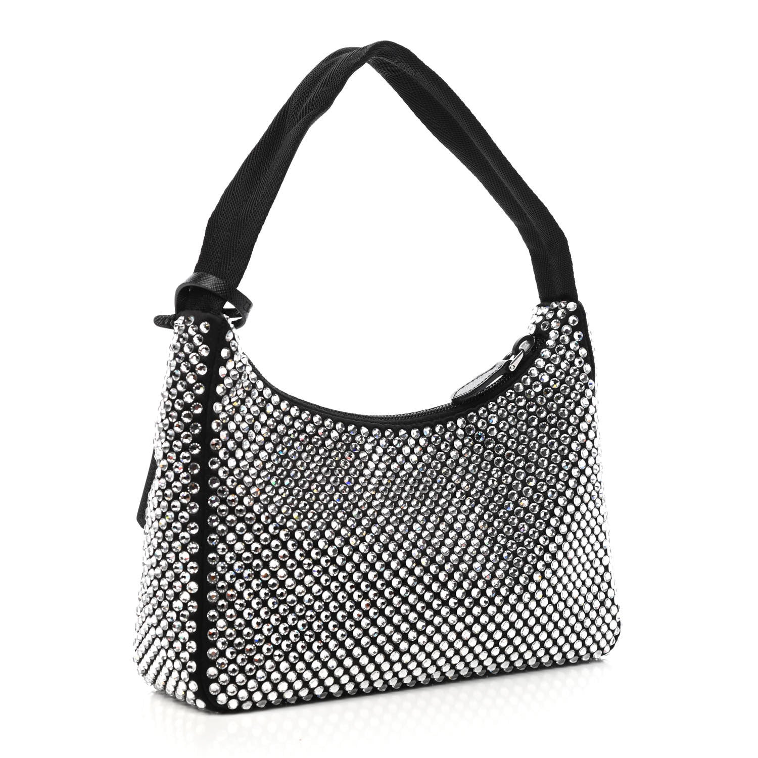 Prada Satin Crystal Mini Re-Edition 2000 Bag Cristal 3 of 10