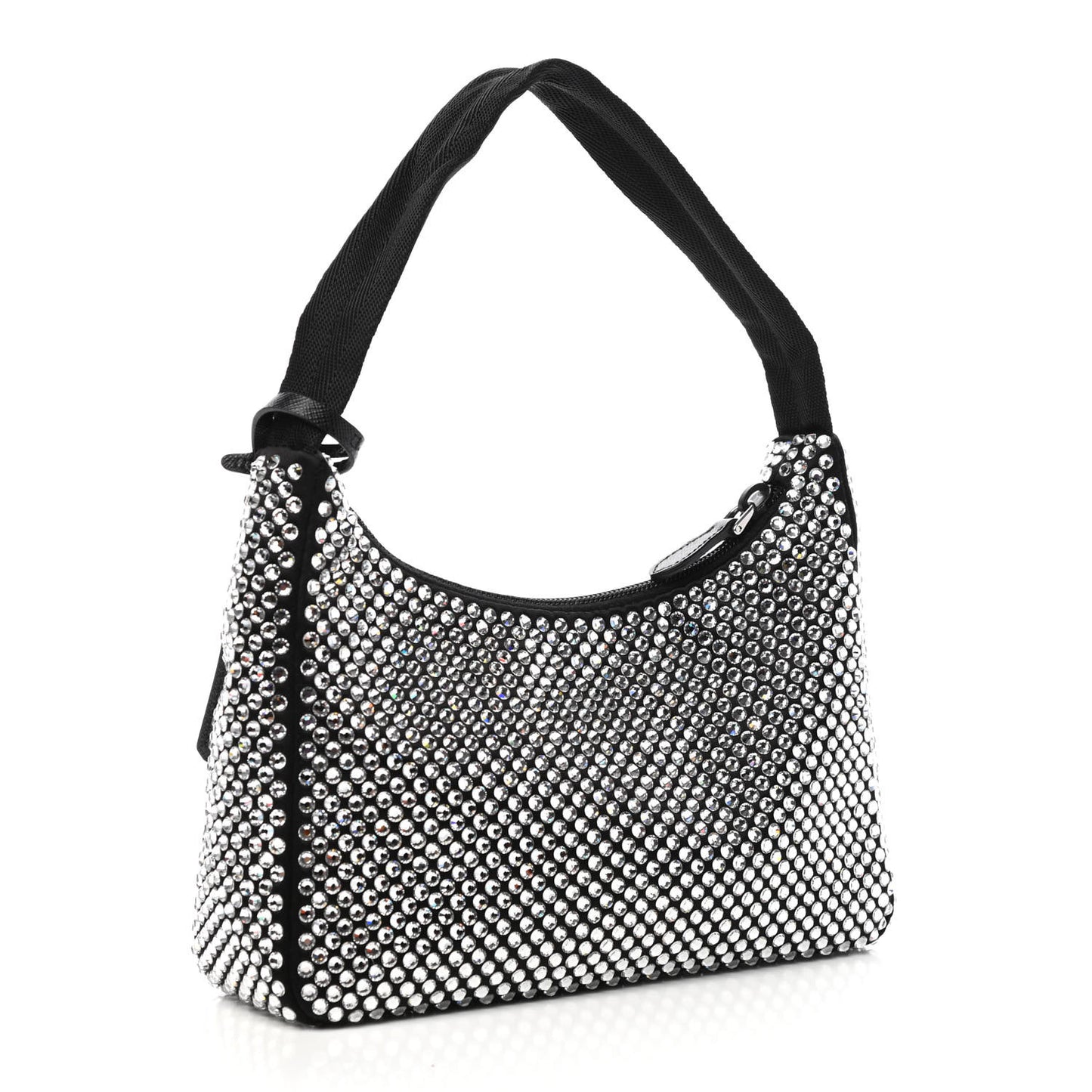 Satin Crystal Mini Re-Edition 2000 Bag Cristal