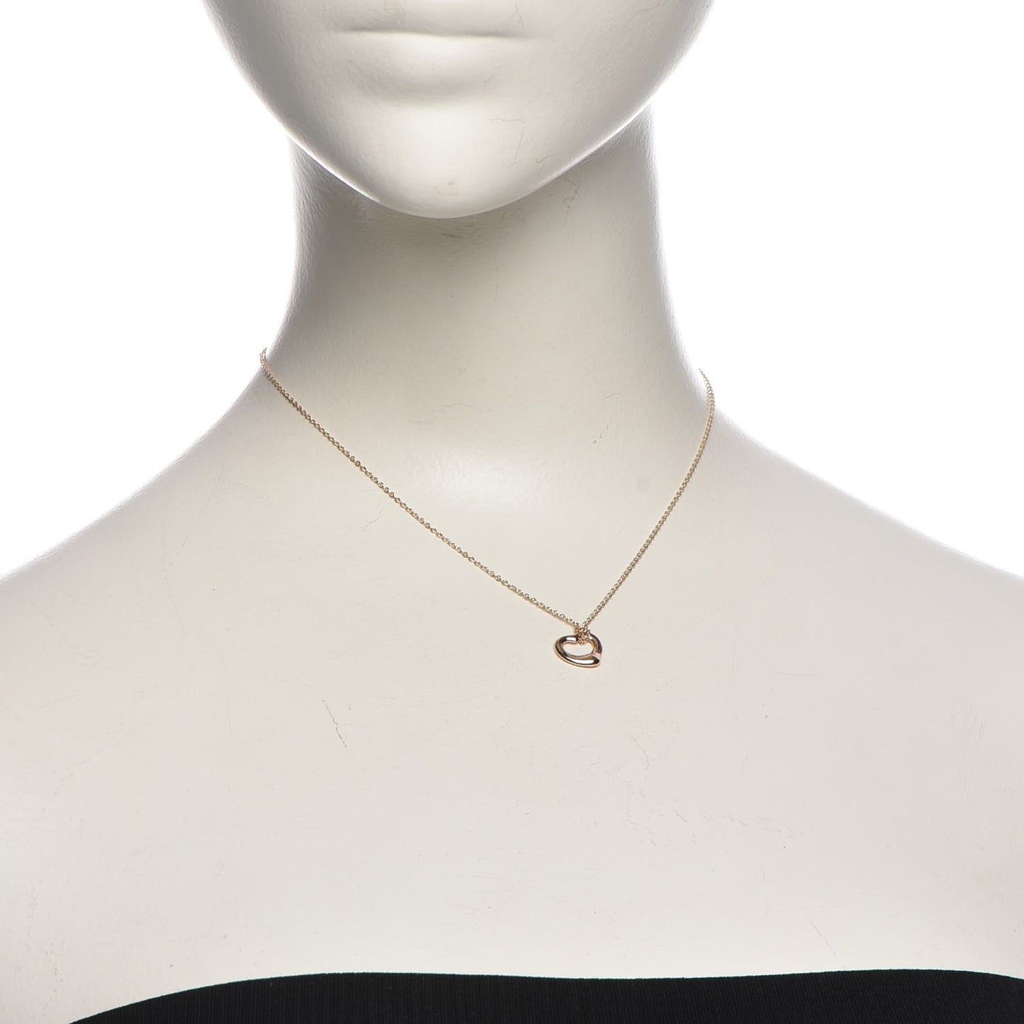18K Rose Gold Elsa Peretti Open Heart Necklace