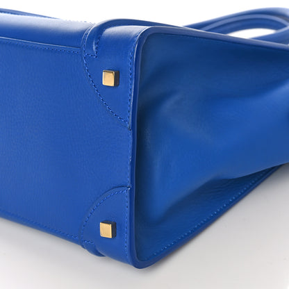 Celine Smooth Calfskin Mini Luggage Royal Blue 8 of 12