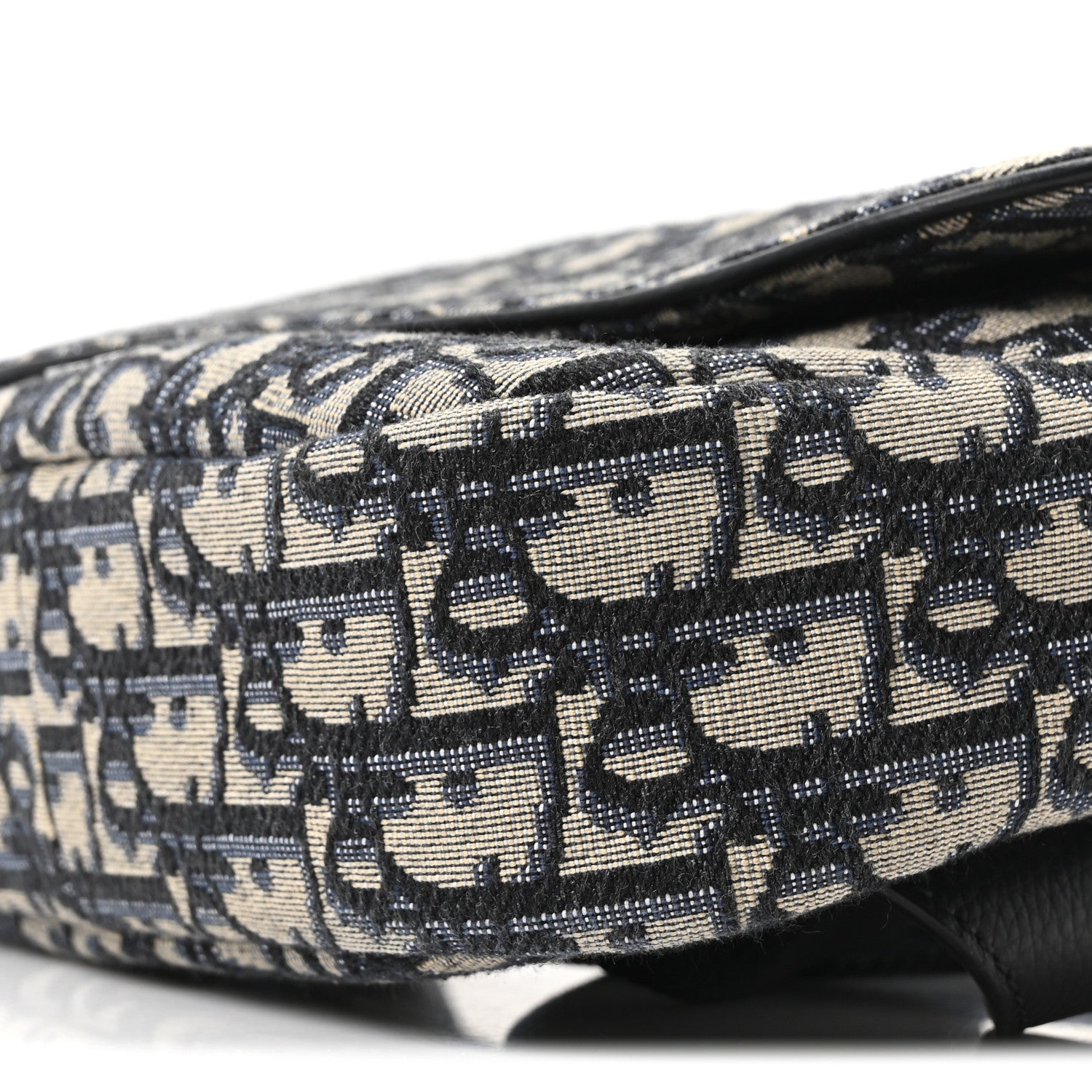 Christian Dior Oblique World Tour Saddle Belt Bag Beige Black 9 of 9