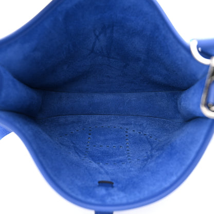Hermes Taurillon Clemence Evelyne III PM Bleu Royal 5 of 11