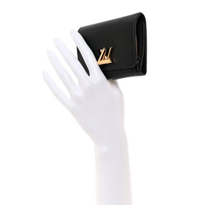 Louis Vuitton Epi Twist Compact Wallet Black 2 of 6