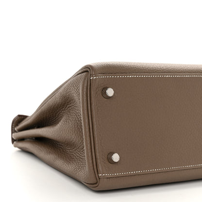 Hermes Togo Kelly Retourne 28 Etoupe 8 of 12
