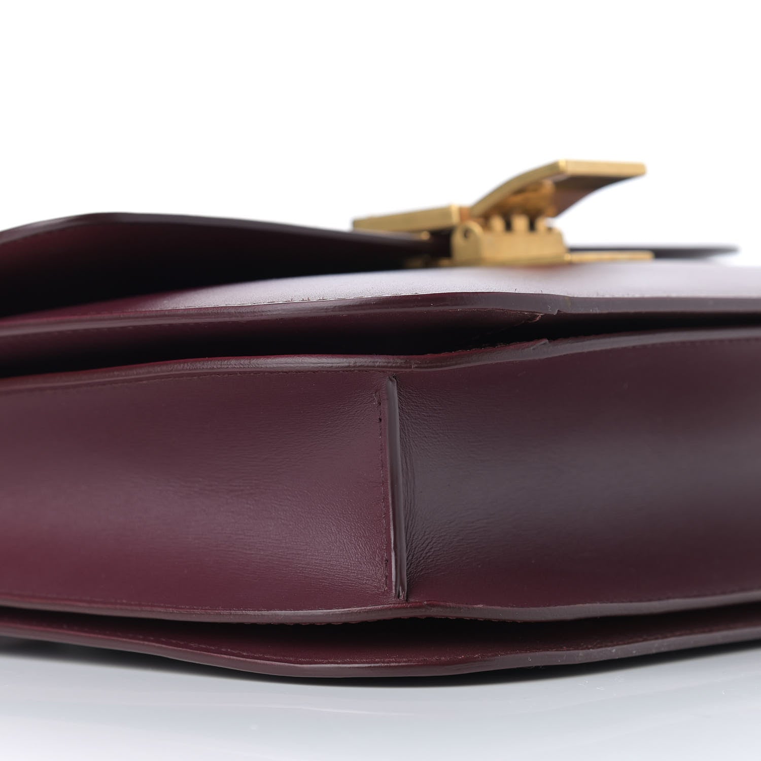 Celine Box Calfskin Medium Classic Box Flap Bag Burgundy 9 of 13