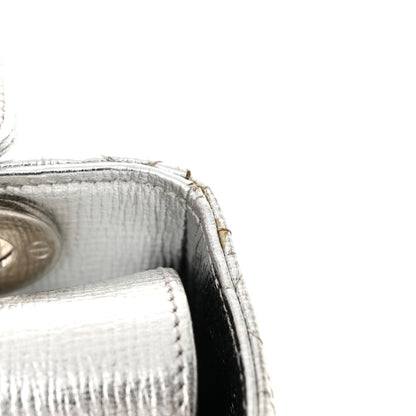 Christian Dior Metallic Grained Calfskin Cannage Small Lucky Badges My Lady Dior Silver 12 of 14