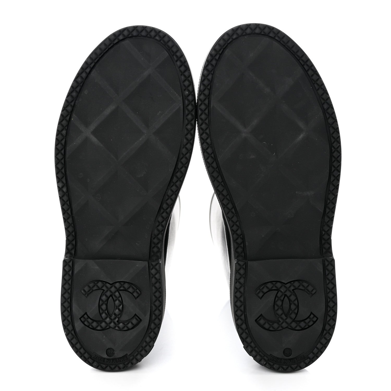 Chanel Caoutchouk CC High Boots 42 Black 5 of 7